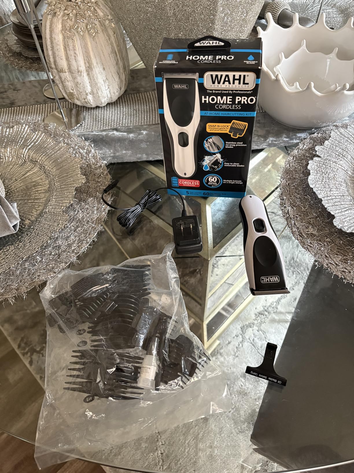 Wahl Clippers Home Pro Cordless Rechargeable Hair Clippers for Men with Precision Haircutting Blades & Secure Snap-N-Lock Attachment Guards - Model 3028835 customer photo 2
