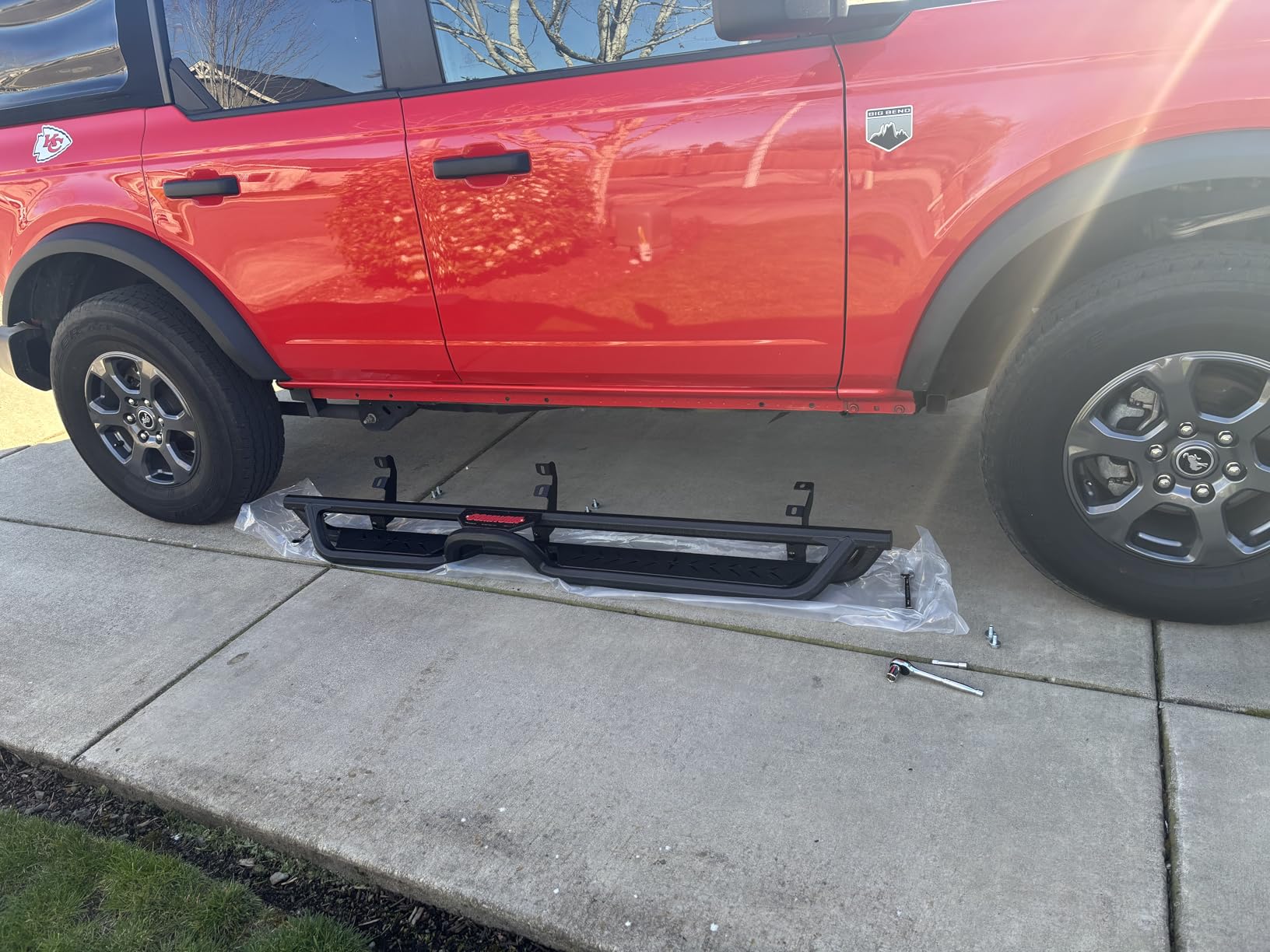 COMNOVA 6 Inch Running Boards Compatible with 2018-2026 Jeep Wrangler JL 4 Doors, Two Stairs Design Step Bars Rock Sliders Rail, Wrangler JL Heavy-Duty Nerf Bars Made with Carbon Steel. customer photo 2