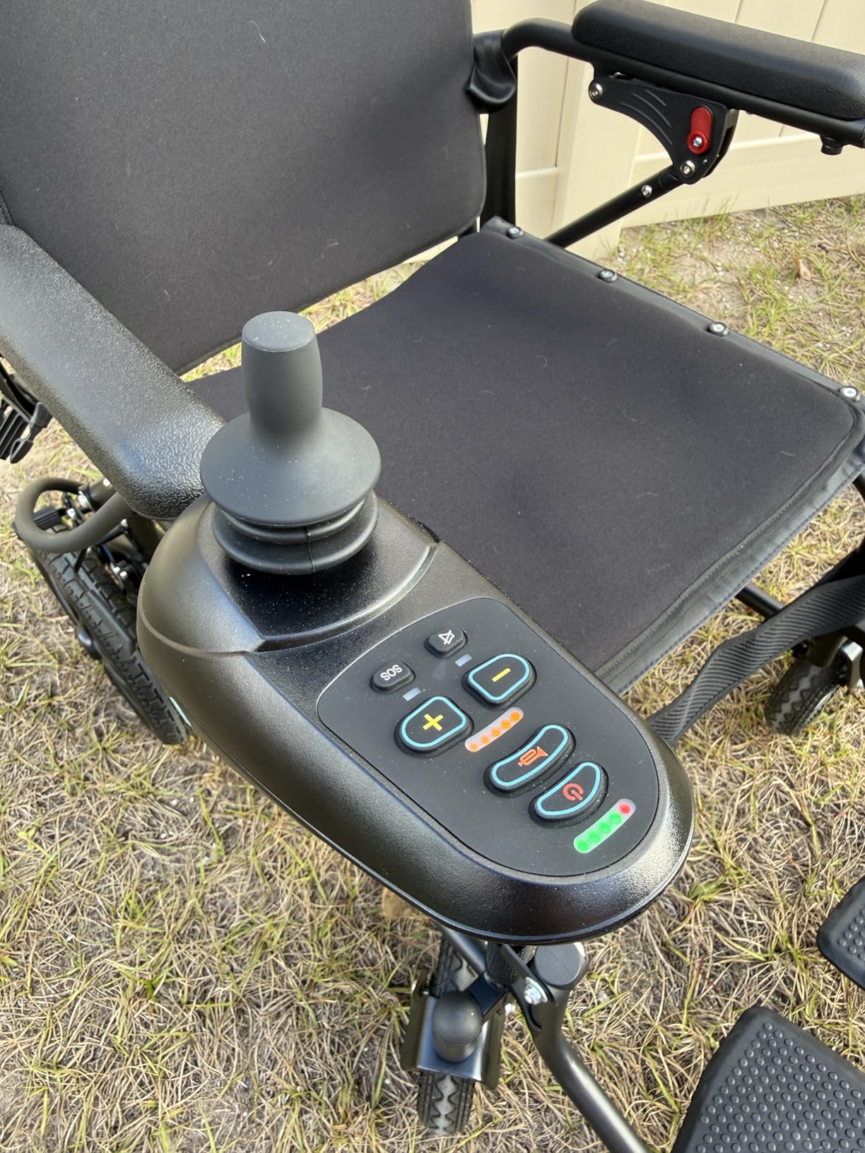 15 Miles Electric Wheelchair for Adults, Foldable Motorized Wheelchair, Portable Power Wheelchairs for Senior, Black customer photo 1