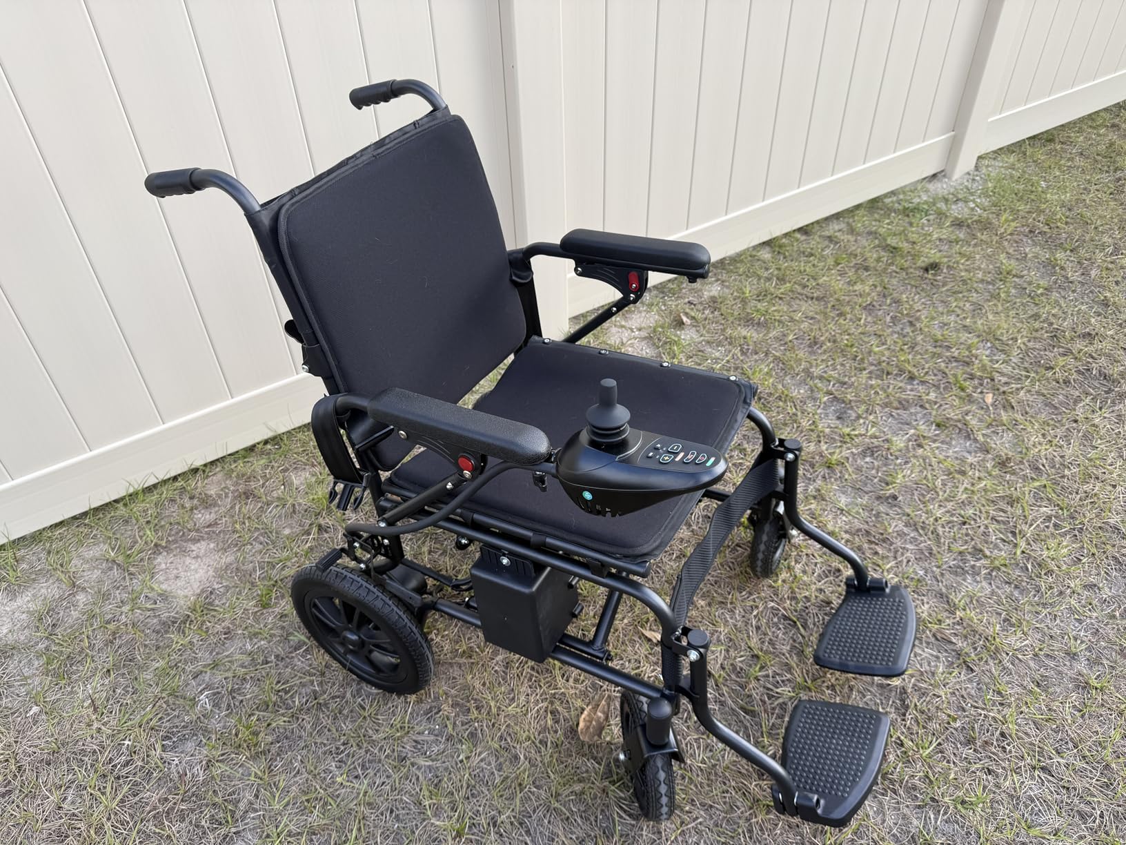 15 Miles Electric Wheelchair for Adults, Foldable Motorized Wheelchair, Portable Power Wheelchairs for Senior, Black customer photo 2
