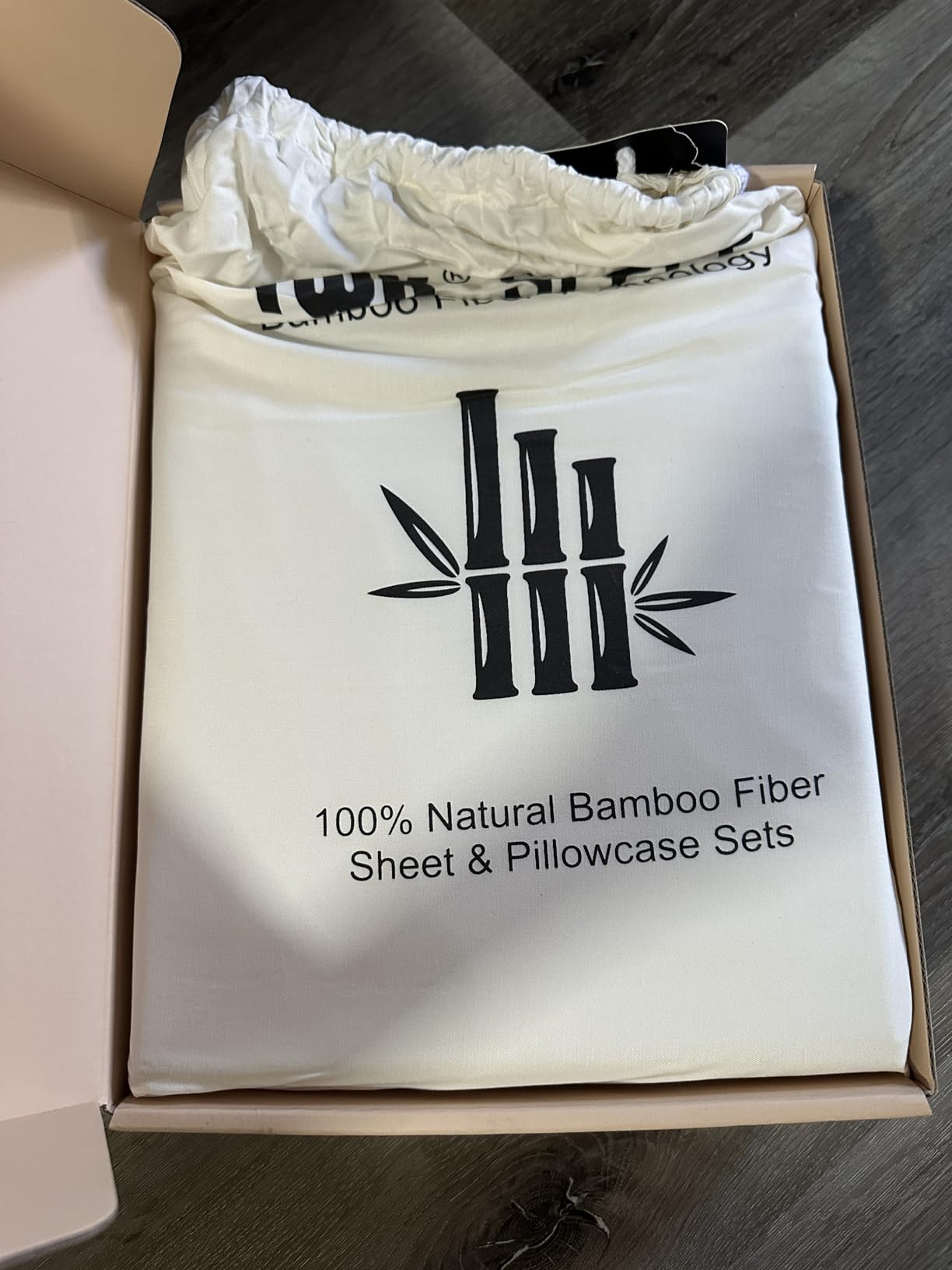 TWK Luxury Sheet Set, Genuine 100% Organic Viscose Derived from Bamboo, Cooling & Brethable, Silky Soft, Bedding Sheets & Pillowcases (Gray, King) customer photo 1