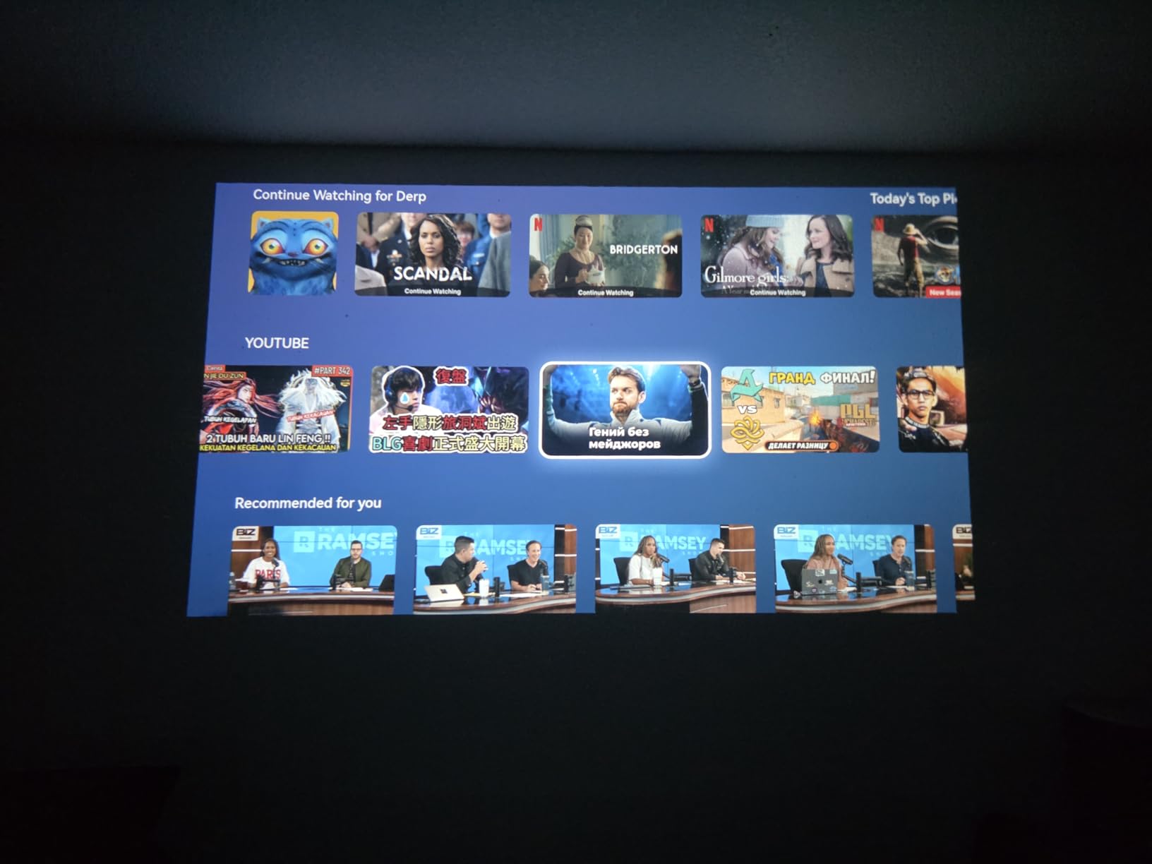 [5000+ Official-Apps & 3200 ANSI & 50W Dolby Audio] Outdoor-Projector-4k with WiFi and Bluetooth, AI Movin 2.0 OS Smart Projector, AI Auto Focus HDR10+, Lisowod Portable 4K Proyector 2026 Upgraded customer photo 2