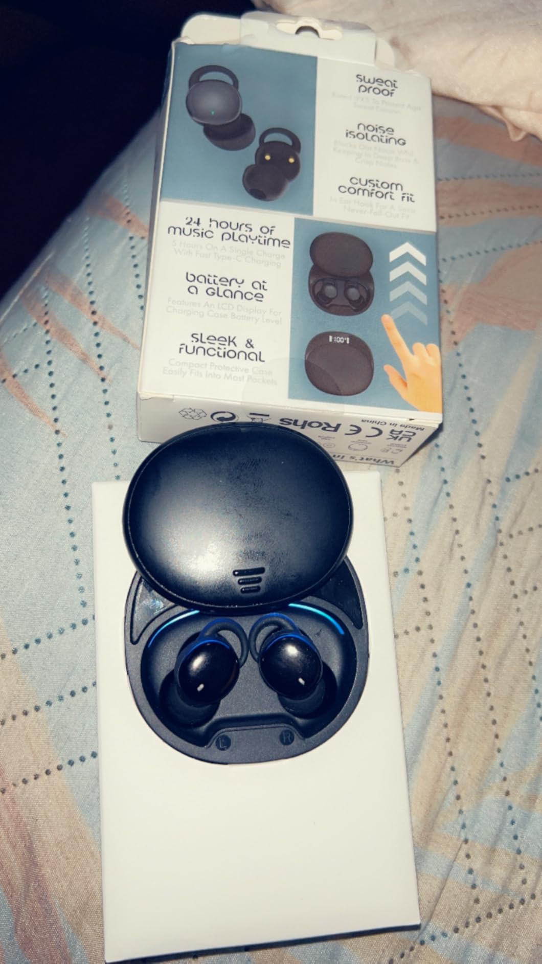T33 Sleep Earbuds, Bluetooth 6.0 Noise Cancelling Sleep Headphones for Side Sleepers, ANC Up to 98%, Sleep Mode, 48H Playtime, Small Earbuds Comfort Fit for Sleeping, Travel, Work, Black customer photo 1
