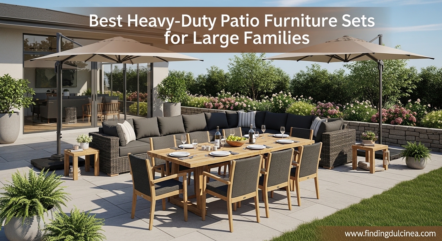 Best Heavy-Duty Patio Furniture Sets for Large Families