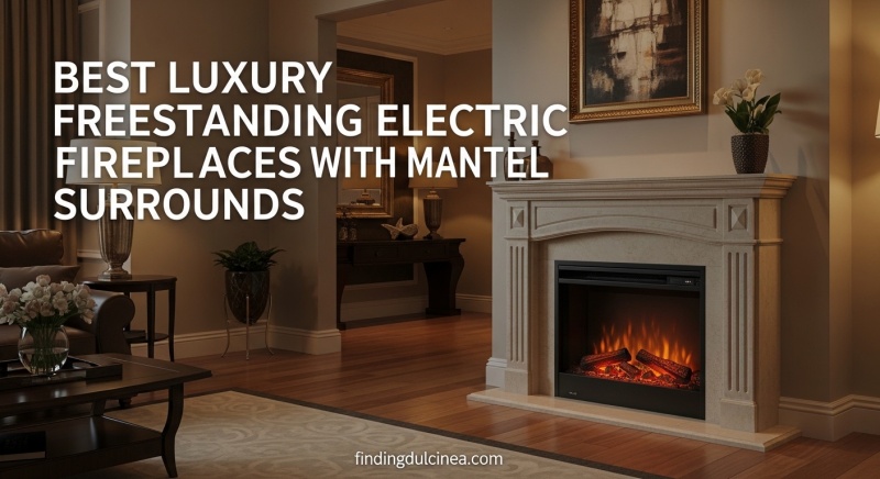 Best Luxury Freestanding Electric Fireplaces with Mantel Surrounds