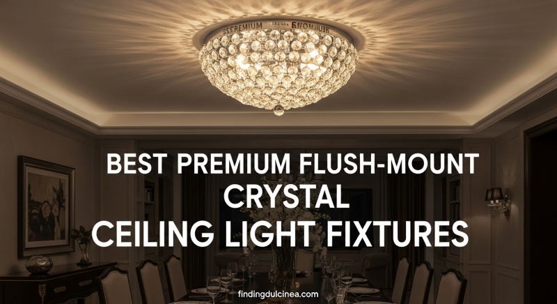 Best Premium Flush-Mount Crystal Ceiling Light Fixtures