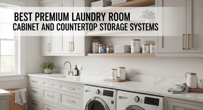 Best Premium Laundry Room Cabinet and Countertop Storage Systems