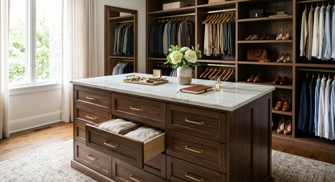 Best Closet Islands with Drawer Storage
