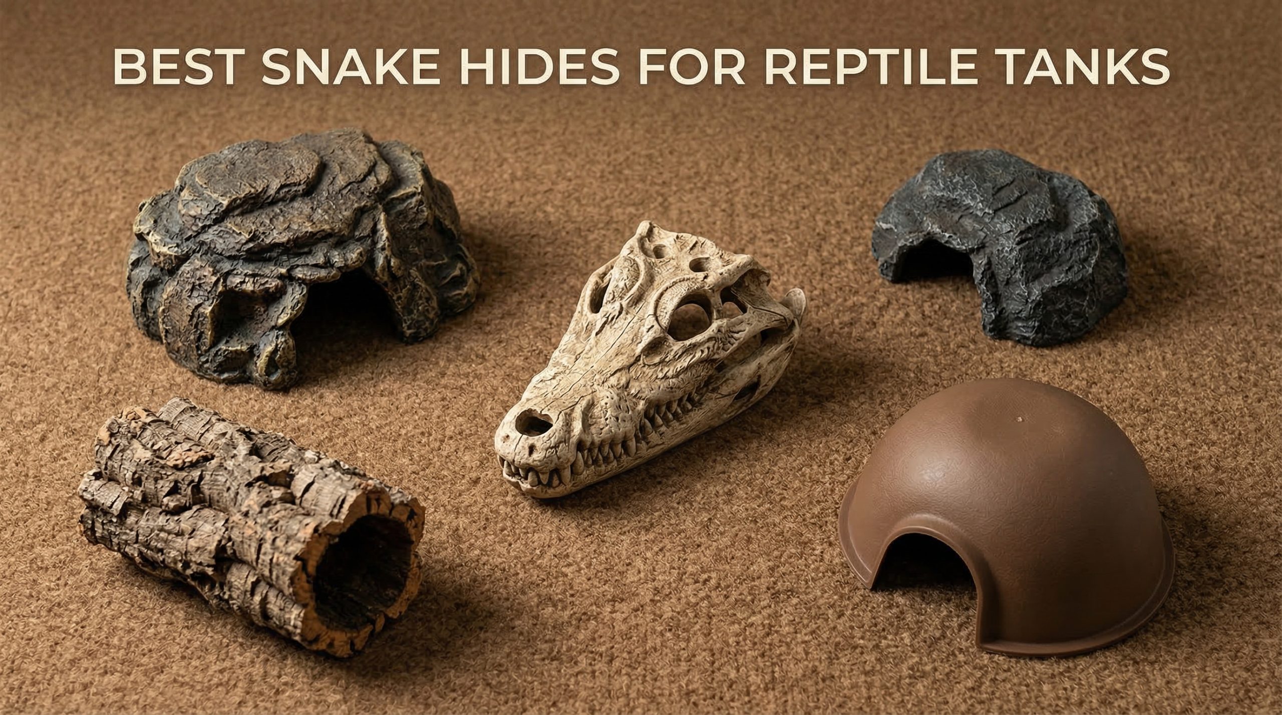 Best Snake Hides for Reptile Tanks