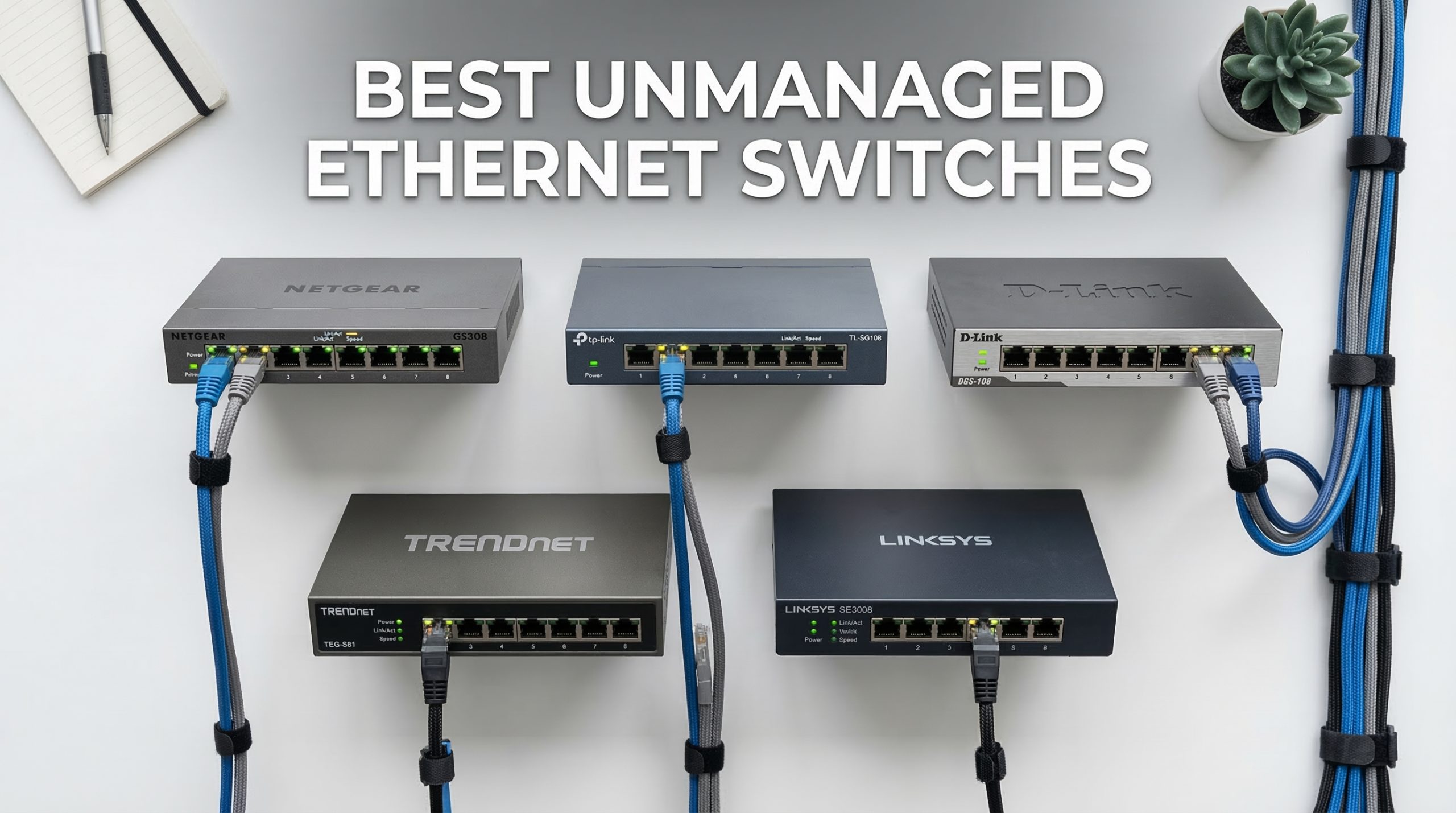 Best Unmanaged Ethernet Switches for Home Offices