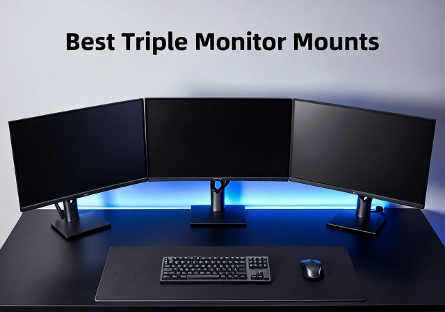 Best Gaming Monitor Desk Clamp Mounts for Triple Screens