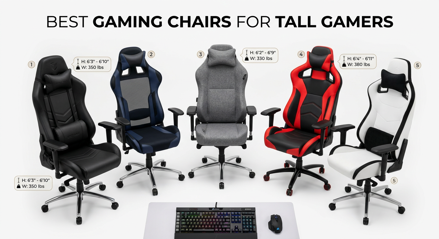 Best Gaming Chairs for Tall Gamers