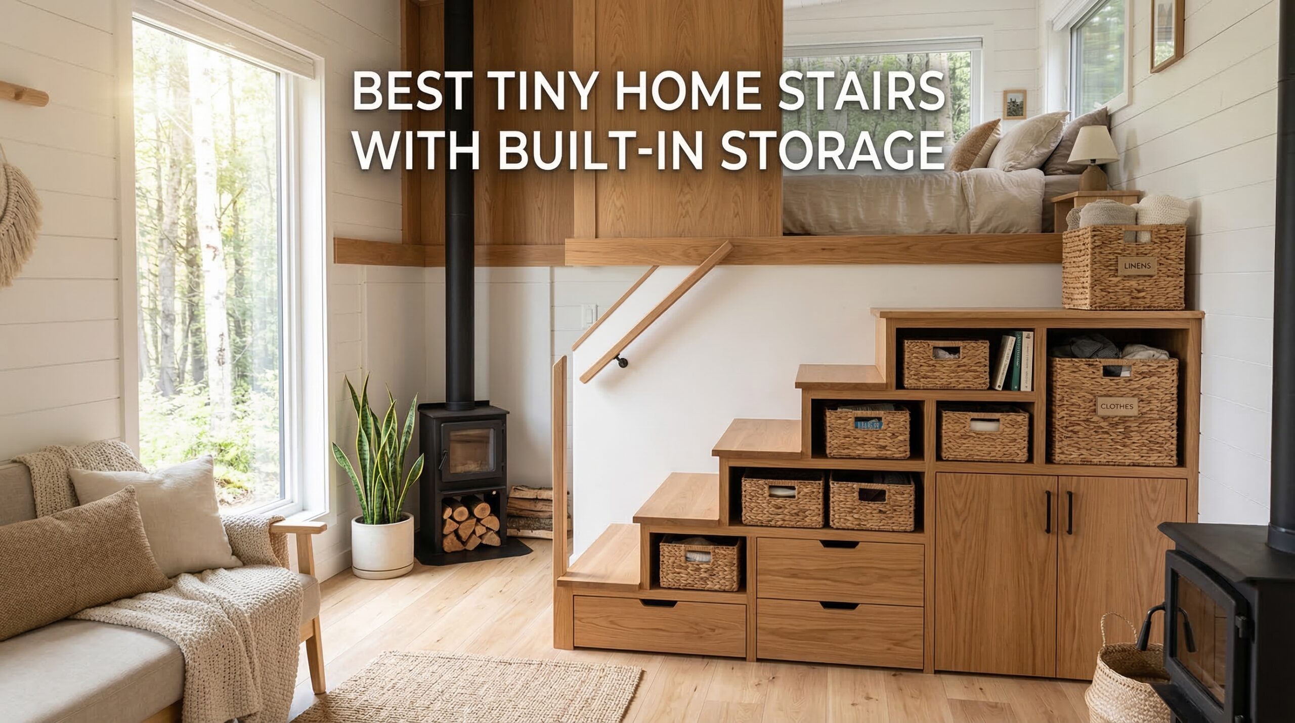 Best Tiny Home Stairs with Built-In Storage