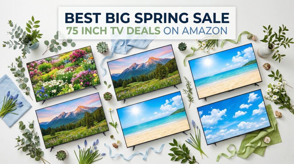 Current image: Best Big Spring Sale 75 Inch TV Deals on Amazon