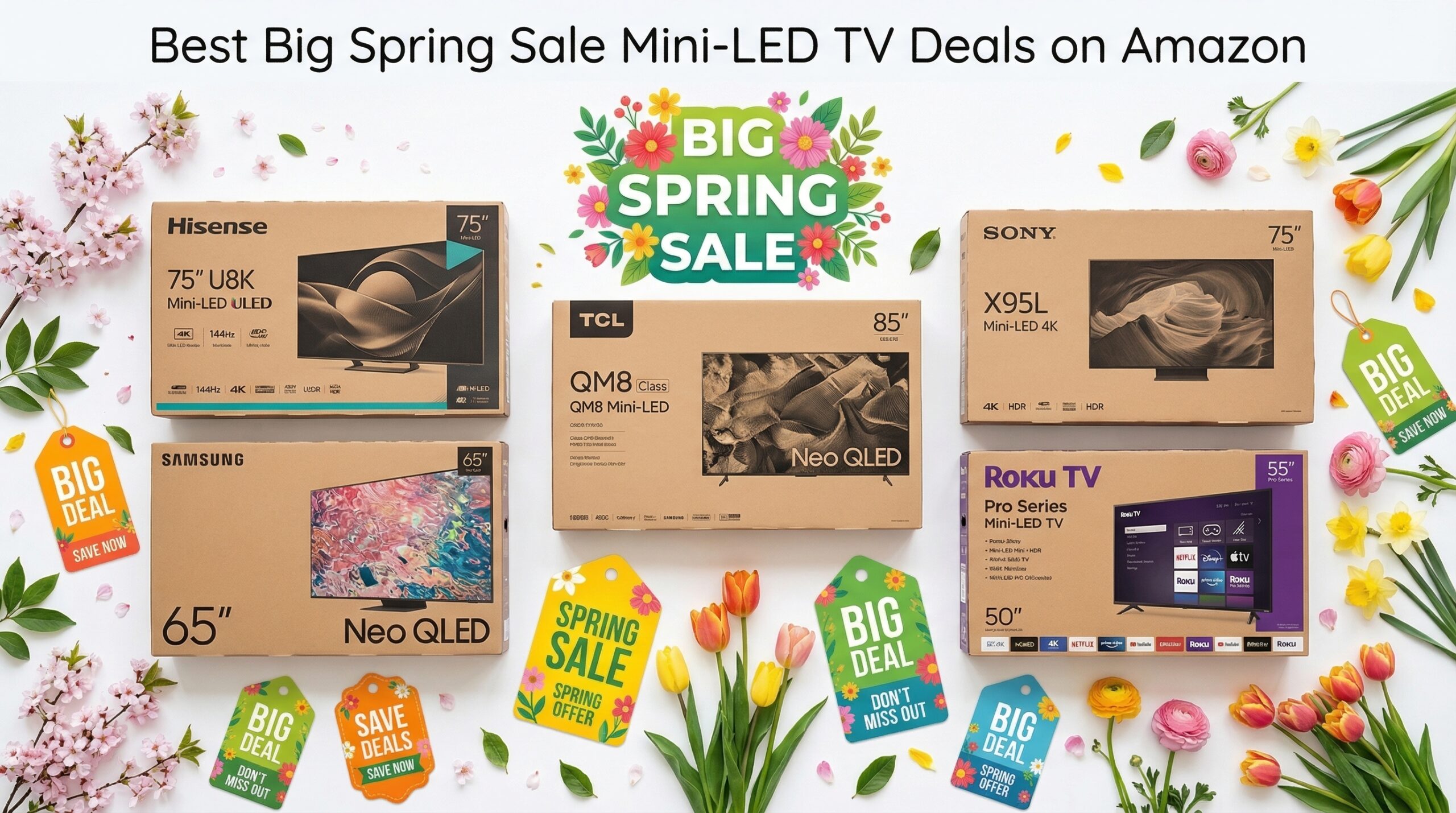 Best Big Spring Sale Mini-LED TV Deals on Amazon