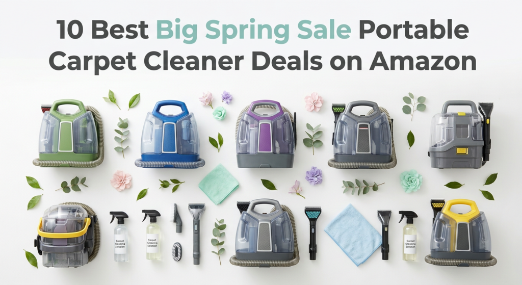 Current image: Best Big Spring Sale Portable Carpet Cleaner Deals on Amazon