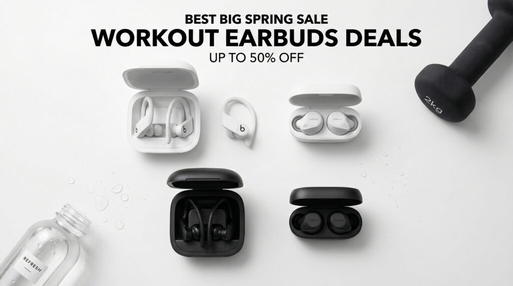 Current image: Best Big Spring Sale Workout Earbuds Deals on Amazon