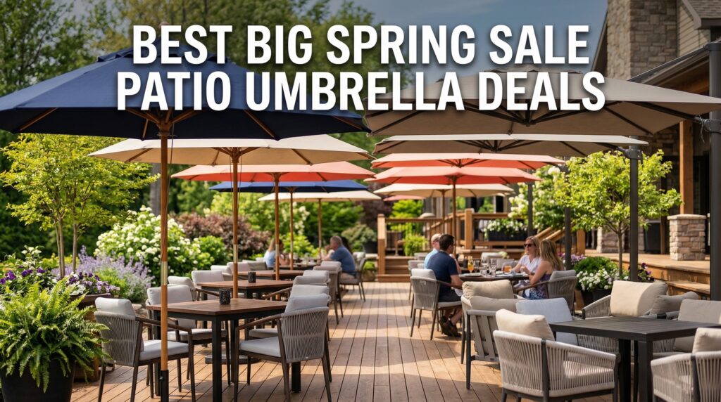 Current image: Best Big Spring Sale Patio Umbrella Deals on Amazon