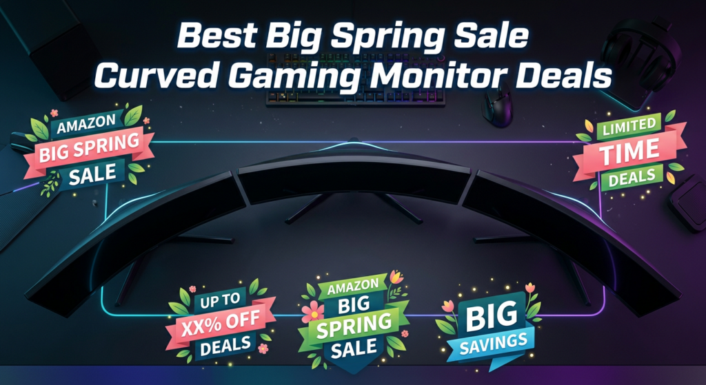 Current image: Best Big Spring Sale Curved Gaming Monitor Deals on Amazon