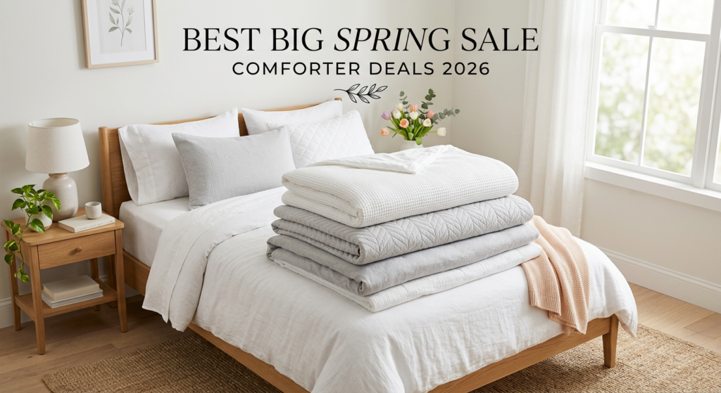 Current image: Best Big Spring Sale Comforter Deals on Amazon