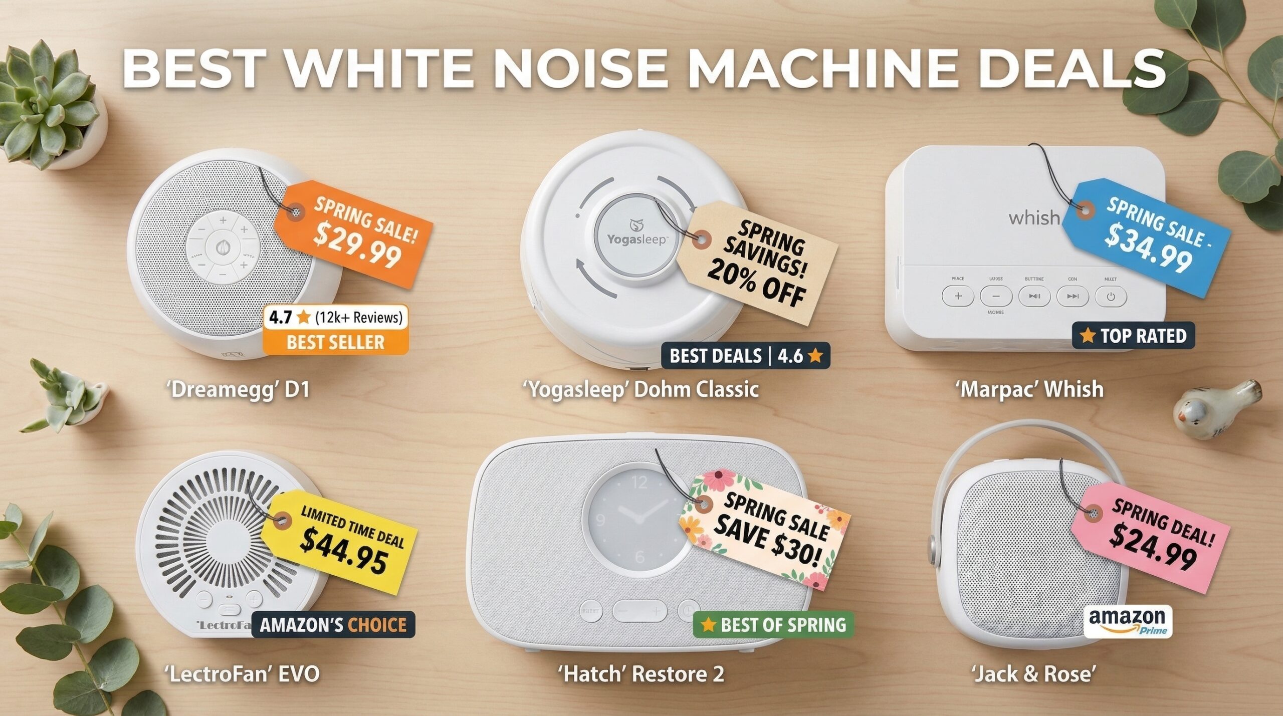Best Big Spring Sale White Noise Machine Deals on Amazon
