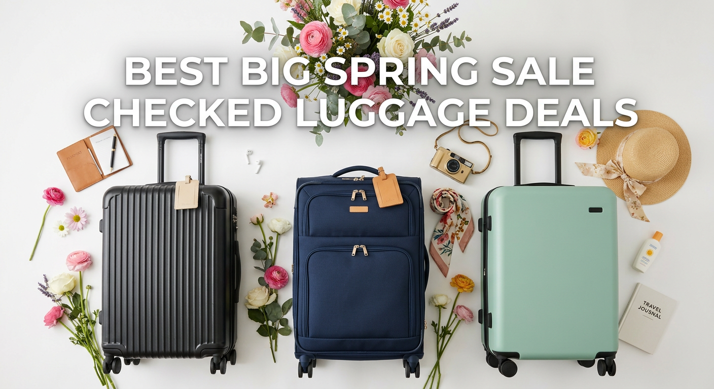 Best Big Spring Sale Checked Luggage Deals on Amazon