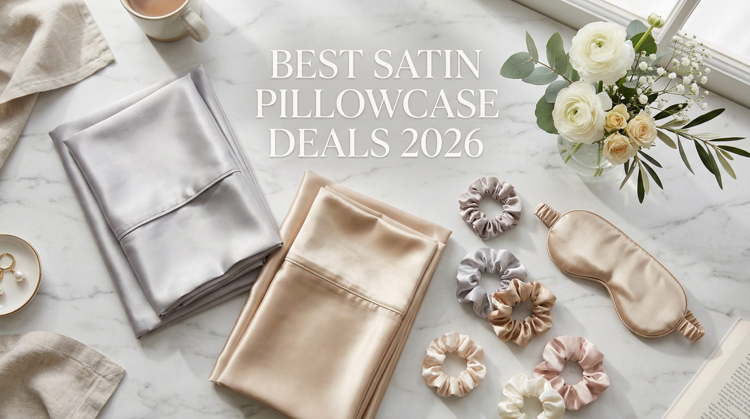 Best Big Spring Sale Satin Pillowcase Set Deals on Amazon