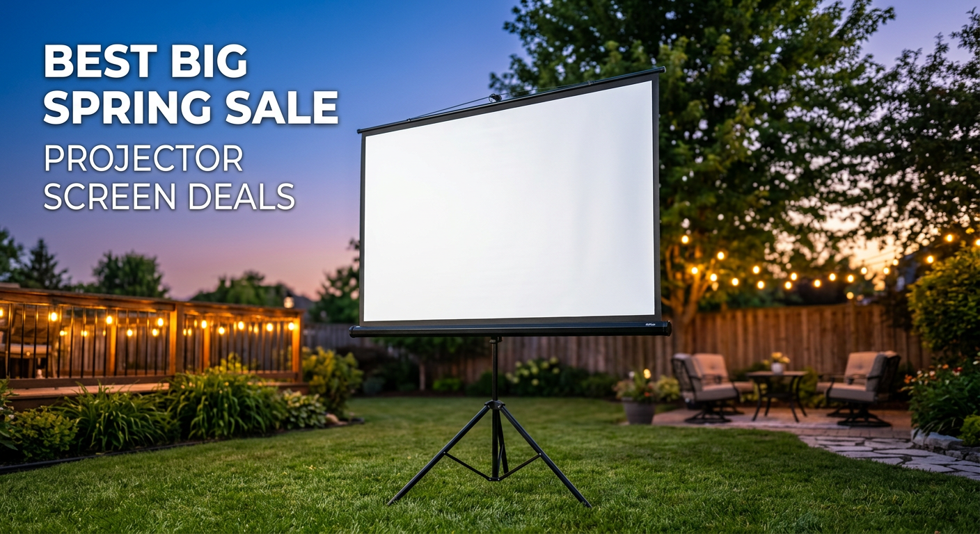 Best Big Spring Sale Projector Screen with Stand Deals on Amazon