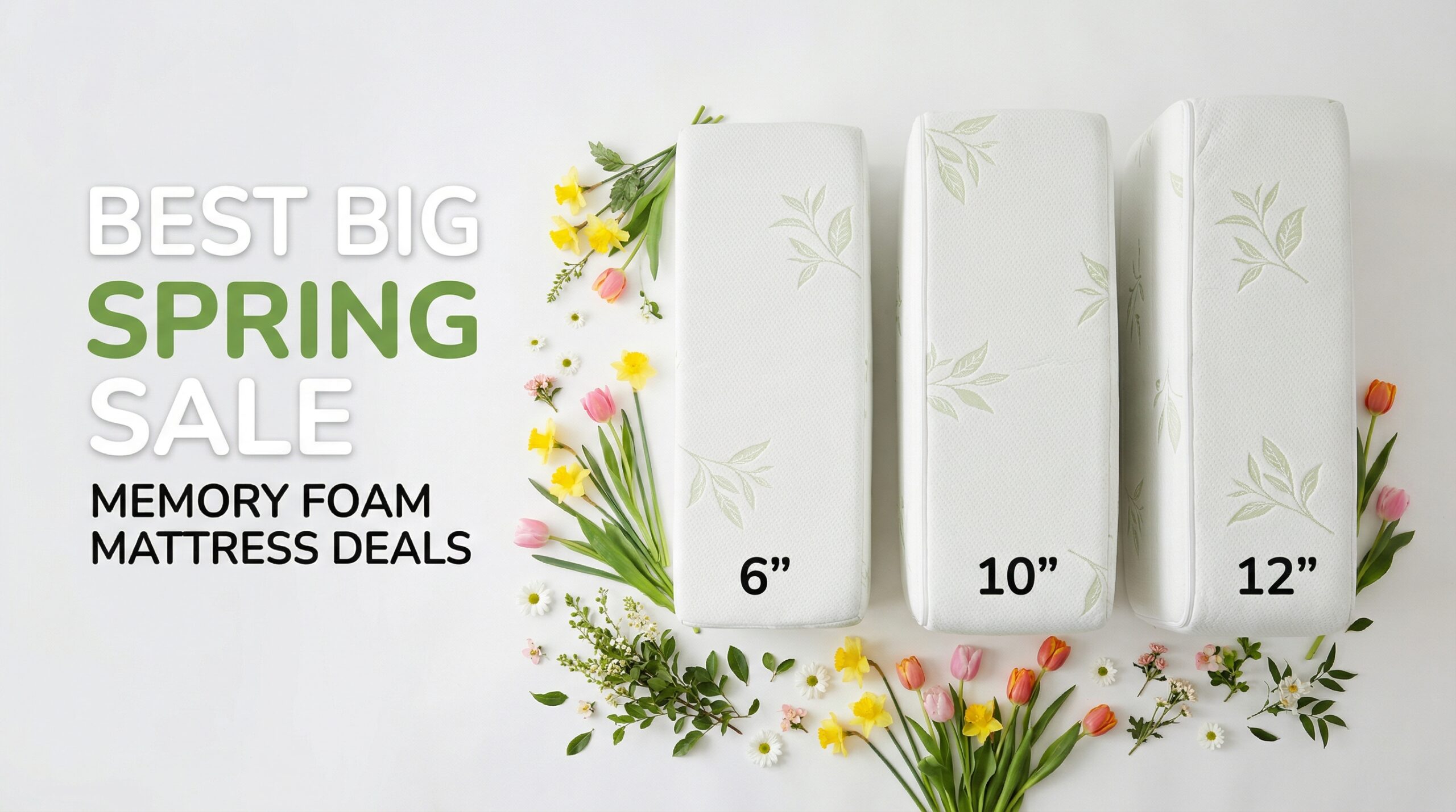 Best Big Spring Sale Memory Foam Mattress Deals on Amazon