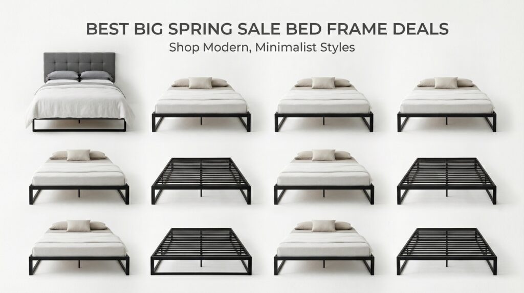 Current image: Best Big Spring Sale Bed Frame Deals on Amazon