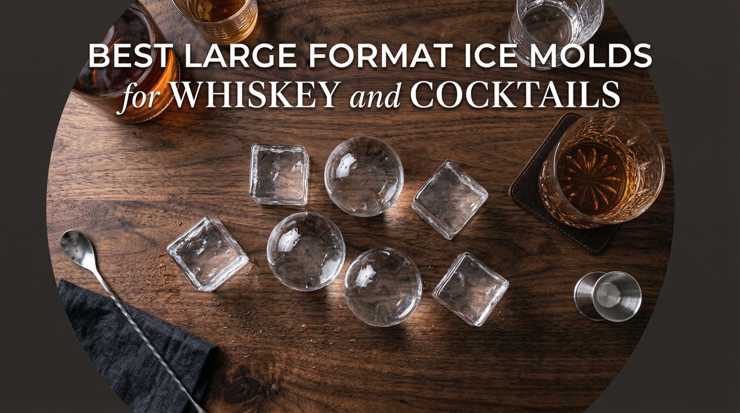 Best Large Format Ice Molds for Whiskey and Cocktails