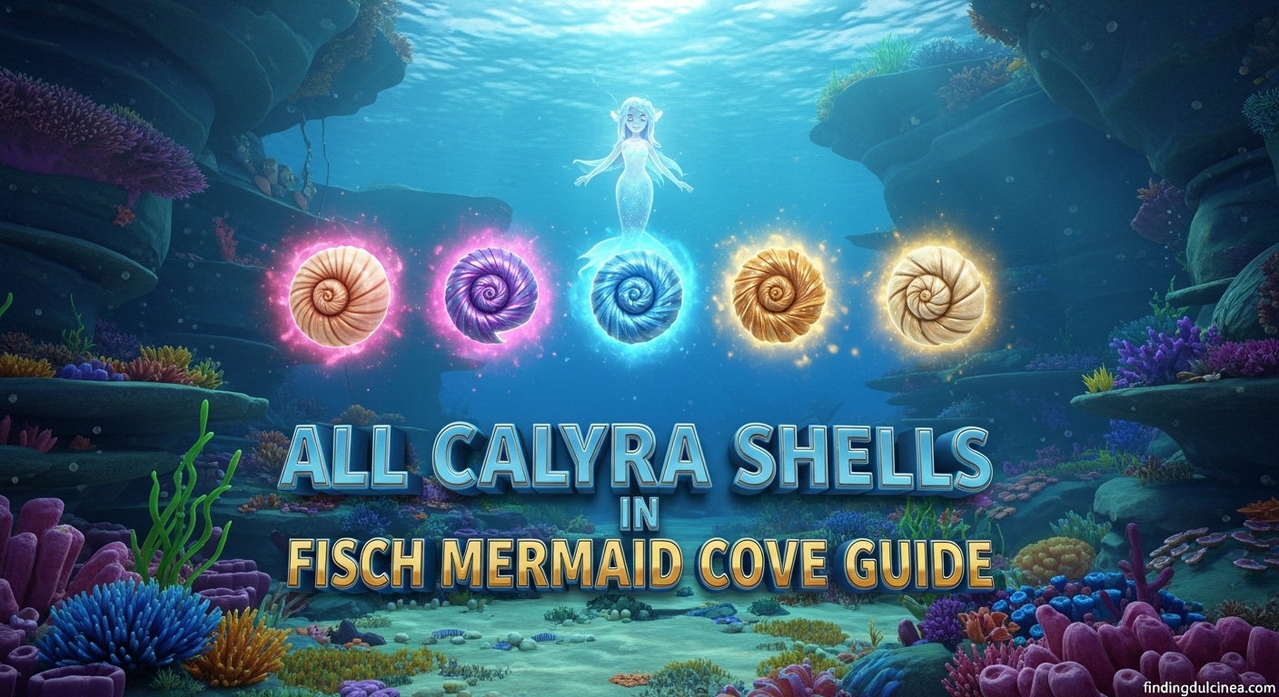 All Calyra Shells in Fisch Mermaid Cove Guide