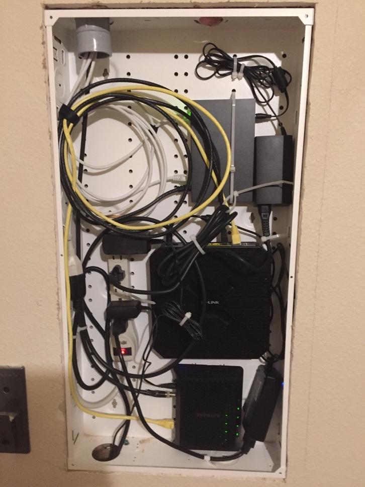 Leviton 14 Inch SMC, Structured Media Enclosure with Cover, 47605-140, White customer photo 2