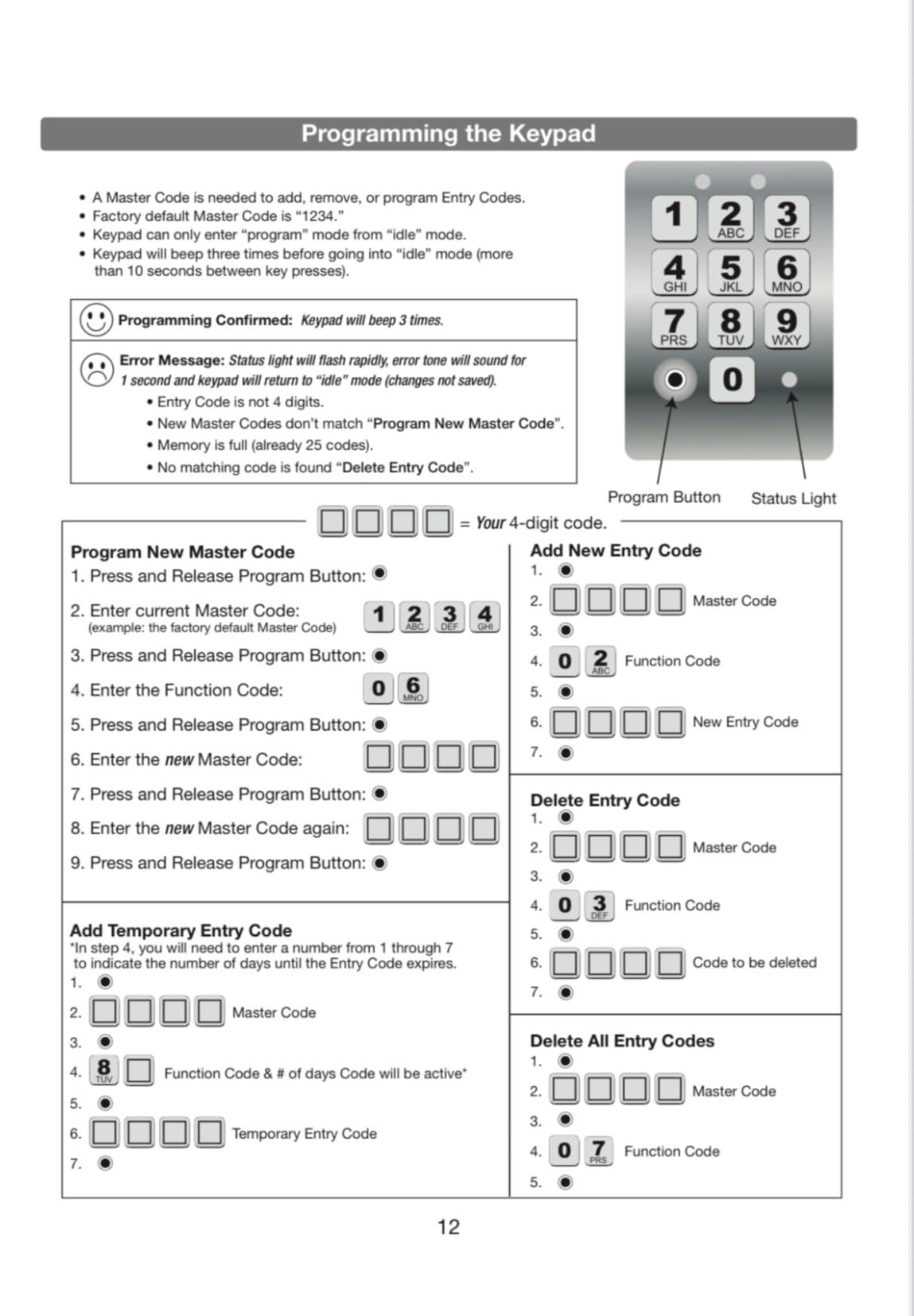 Mighty Mule Wireless Digital Keypad (FM137), Black customer photo 1