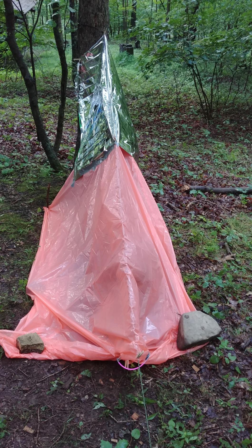 Coghlan's Lightweight Emergency Tube Tent - Portable Waterproof Shelter for Camping, Hiking, Survival, and Outdoor Adventures - Fire Retardant Material with Durable Nylon Cord (Sleeps Two) customer photo 2