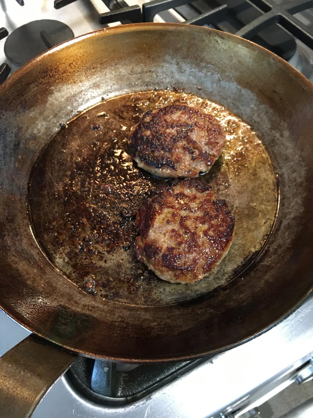 Bourgeat 062003 Black Steel Round Frying Pan, 10 1/4-Inch, Gray customer photo 2