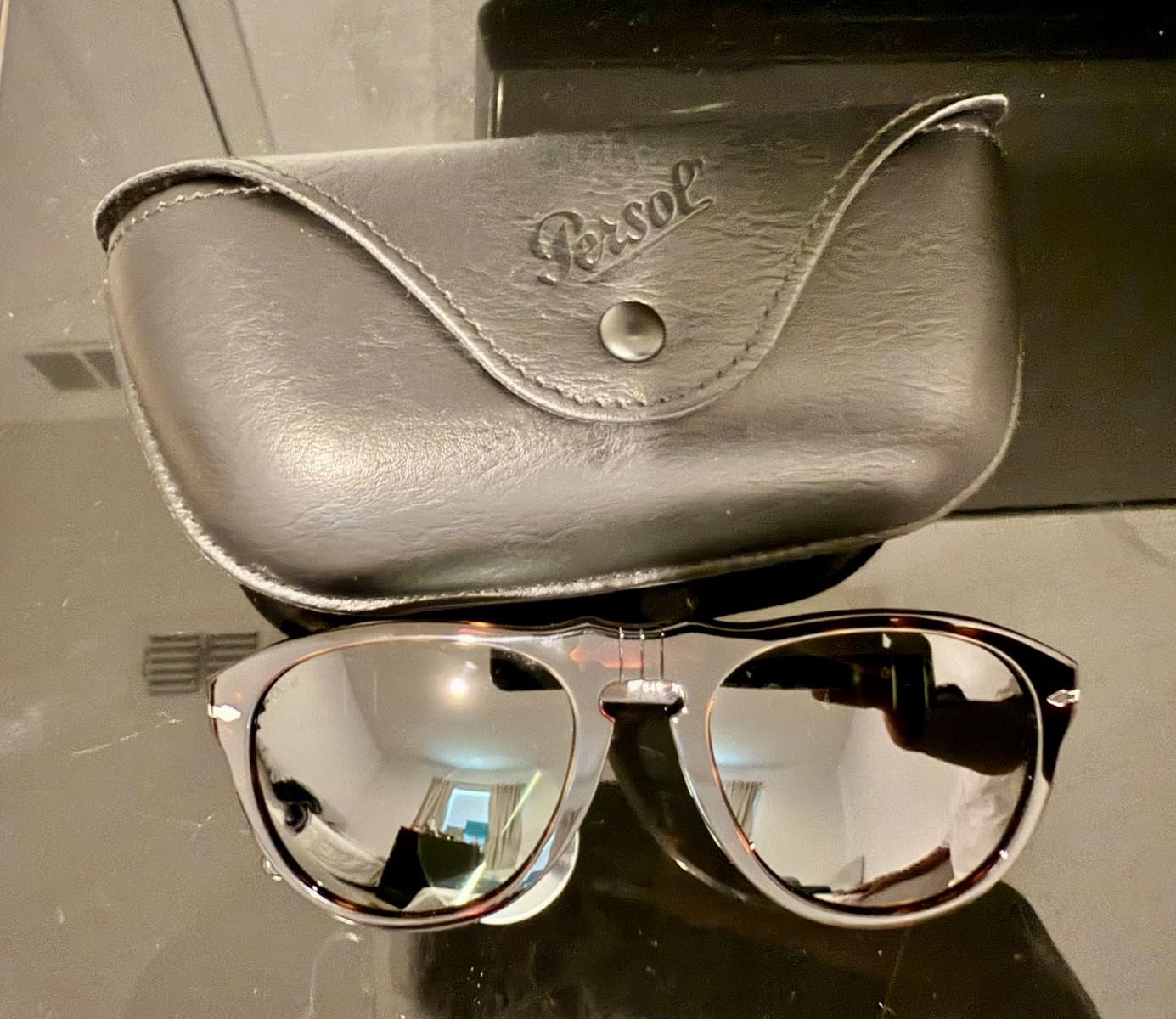 Persol PO0649 Aviator Sunglasses - Polarized customer photo 2
