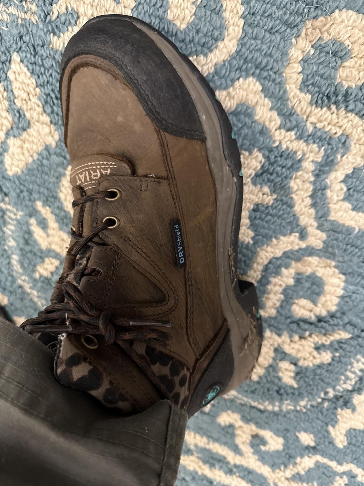 ARIAT Women's Terrain Waterproof Boot - Equestrian Leather Hiking Boot customer photo 2