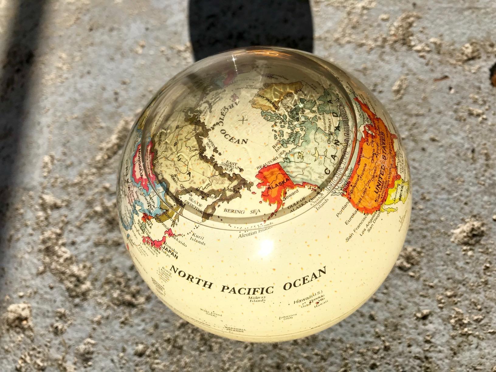 MOVA Globe - Antique Yellow Political Map Prestige (8.5