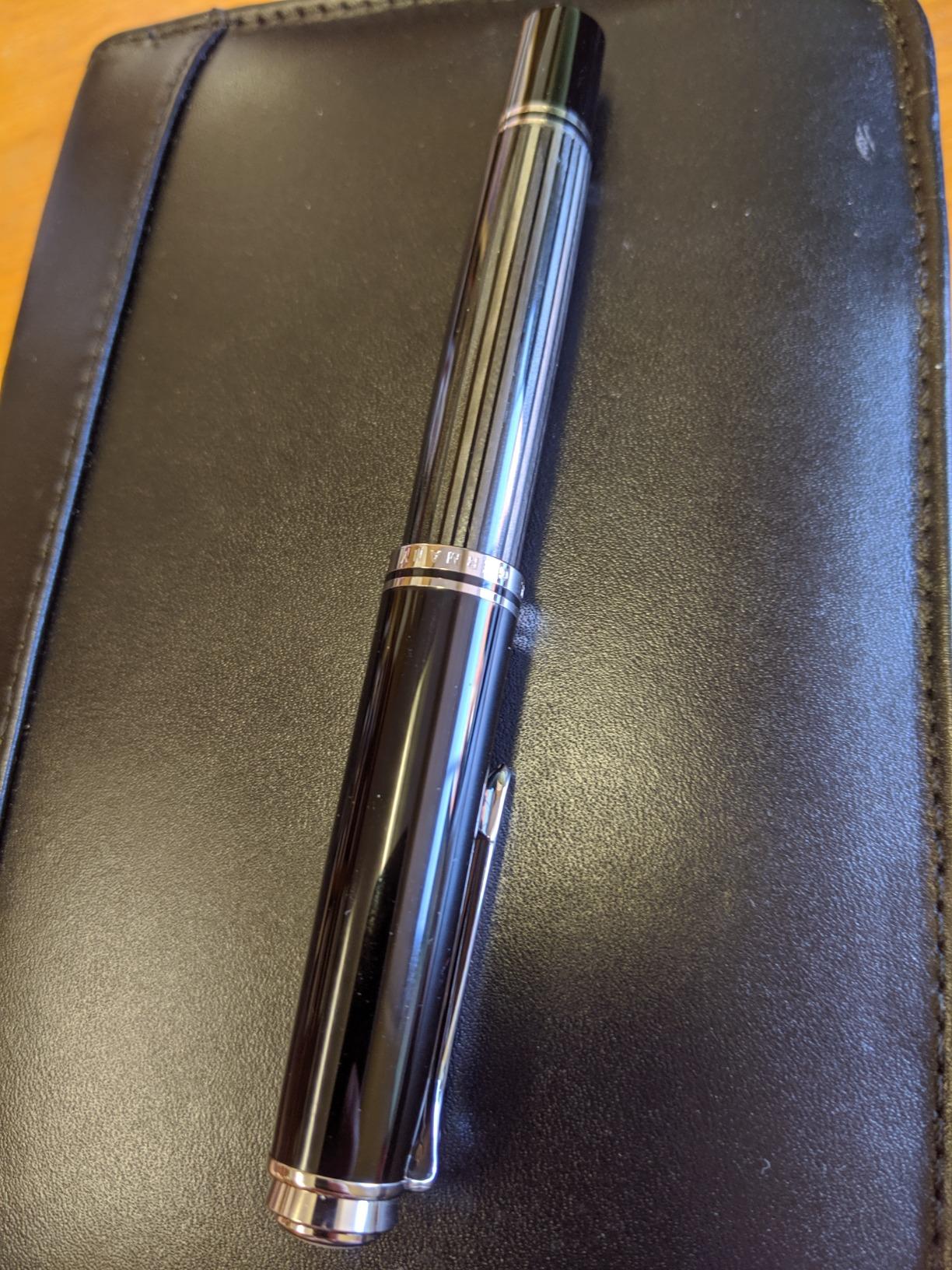 Pelikan Premium M805 Fountain Pen F, Black/Blue customer photo 1