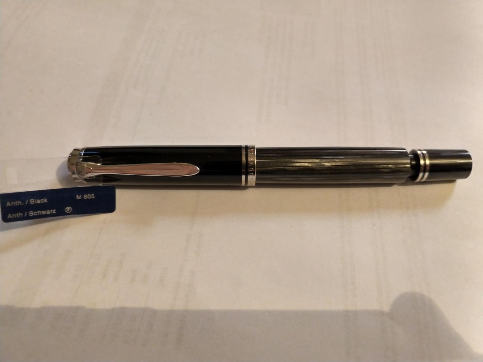 Pelikan Premium M805 Fountain Pen F, Black/Blue customer photo 2