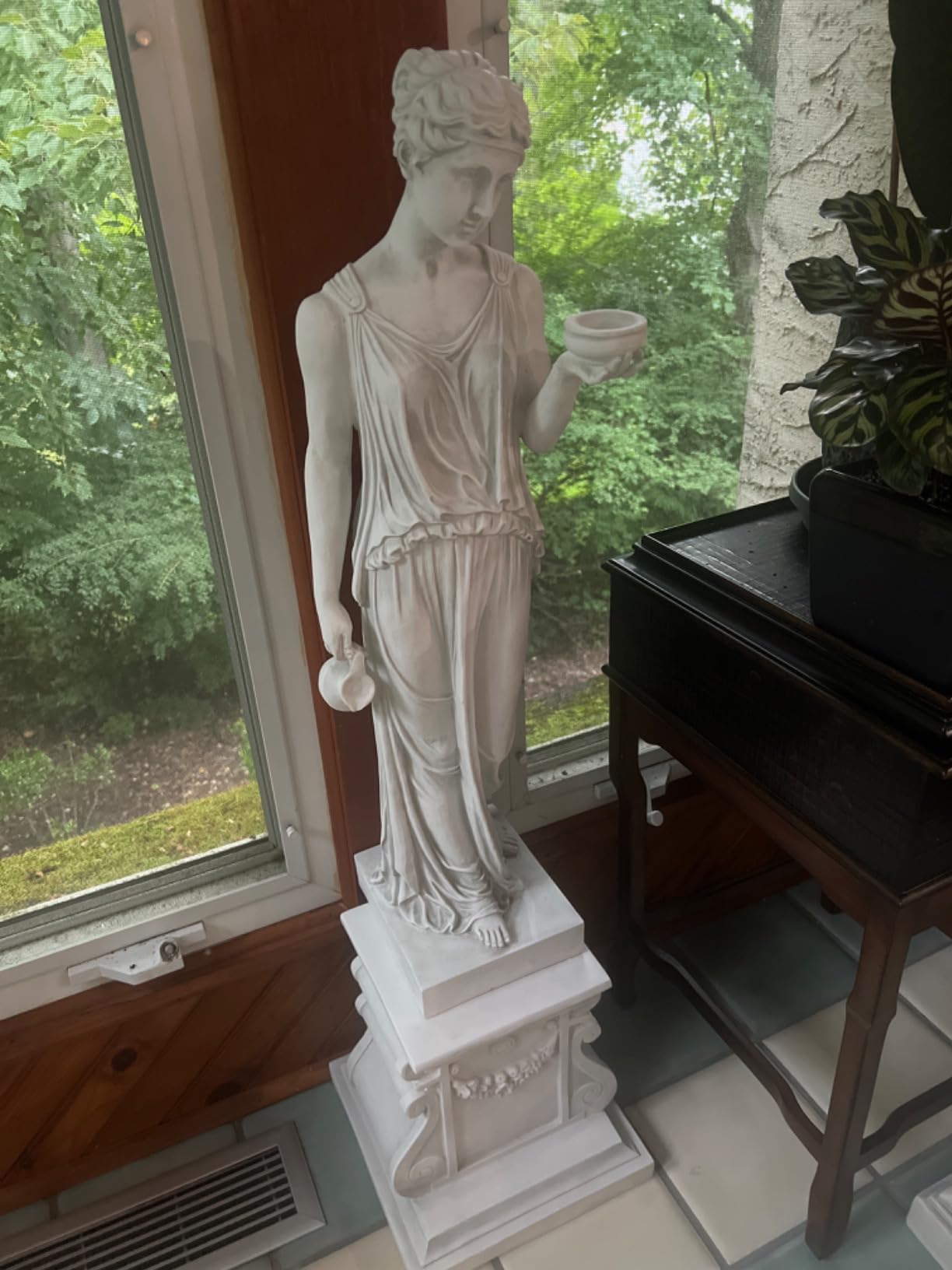 Design Toscano Hebe Greek Woman Patron of Youth Indoor/Outdoor Garden Statue, Estate Size, 62 inches tall, Cast Stone Resin, Antique Stone Finish customer photo 1