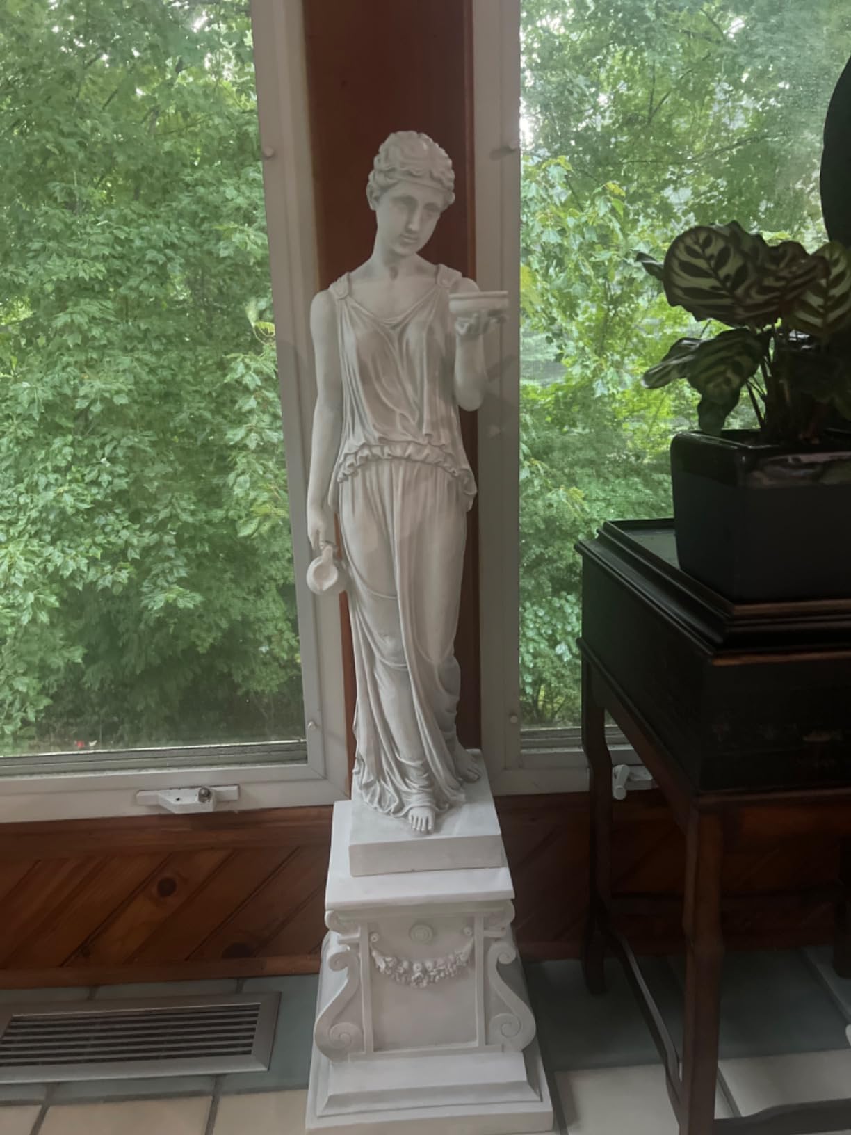 Design Toscano Hebe Greek Woman Patron of Youth Indoor/Outdoor Garden Statue, Estate Size, 62 inches tall, Cast Stone Resin, Antique Stone Finish customer photo 2