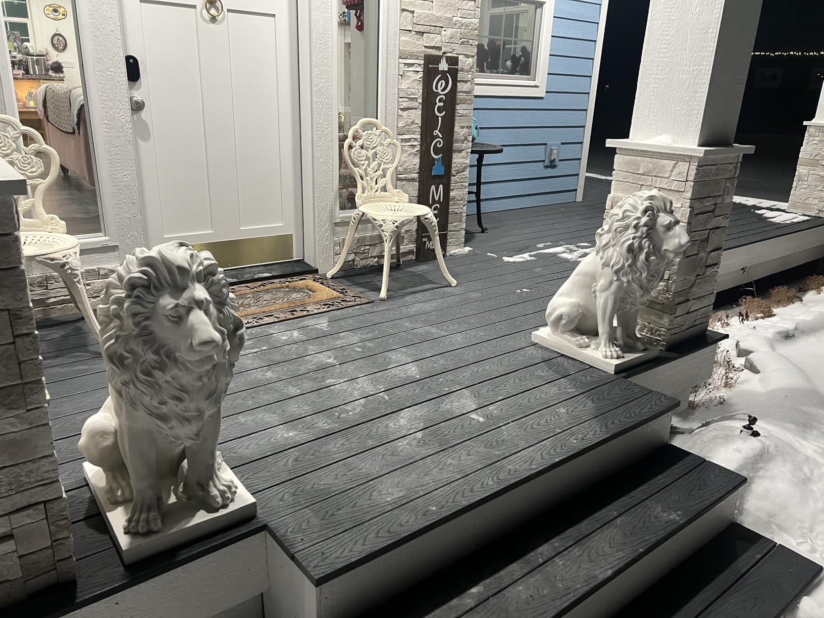 Design Toscano Lion of Florence Sentinel Indoor/Outdoor Animal Statue, 28 Inch Tall, Cast Stone Resin, Antique Stone Finish customer photo 1