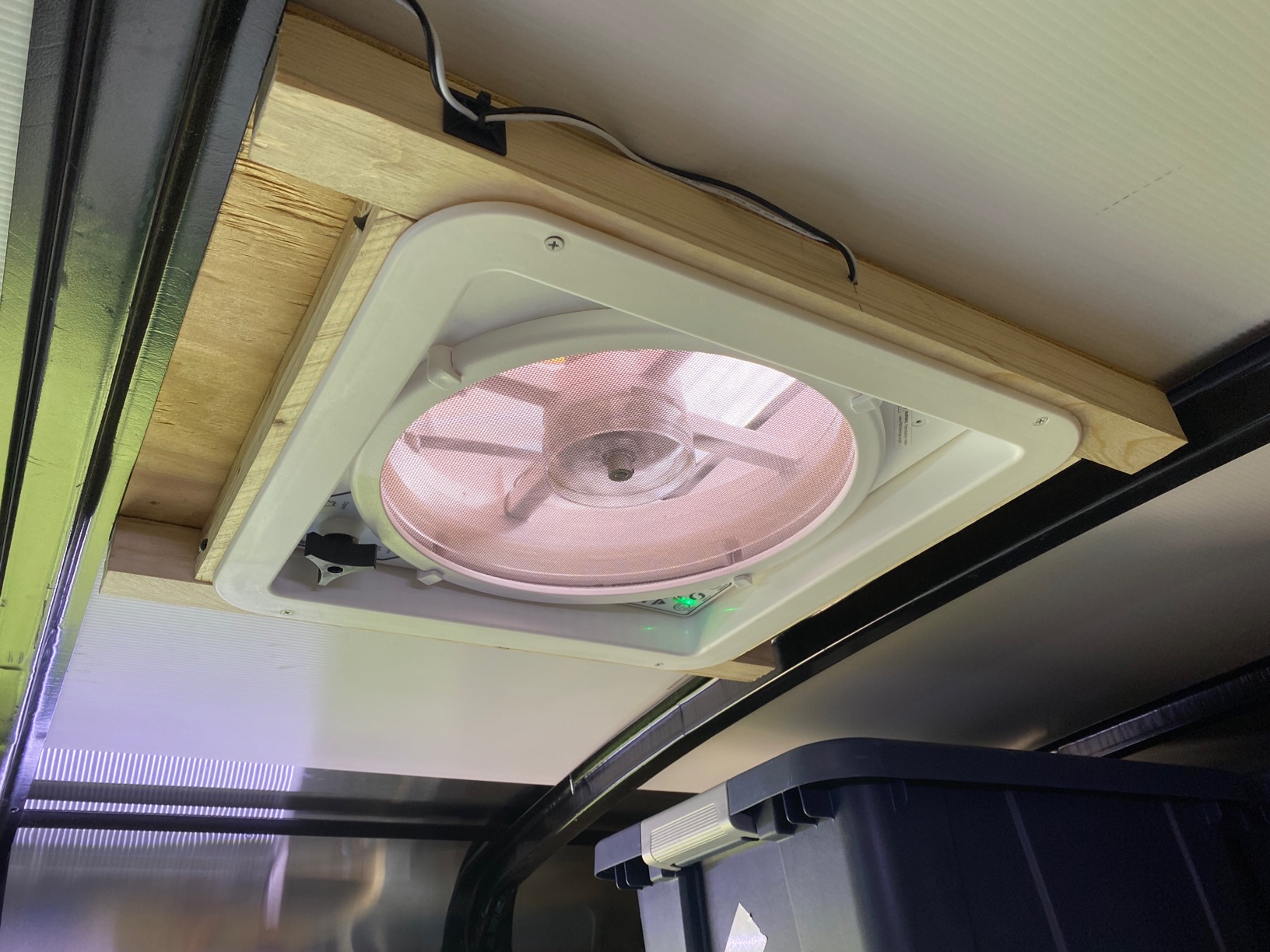 MAXXAIR Maxxfan Deluxe Vent, Fan and Vent Cover All in One - Powerful 10-Speed Reversible Fan with Thermostat, Built-In Rain Cover, Remote Control, Intake & Exhaust Fan, White (00-07000K) customer photo 1