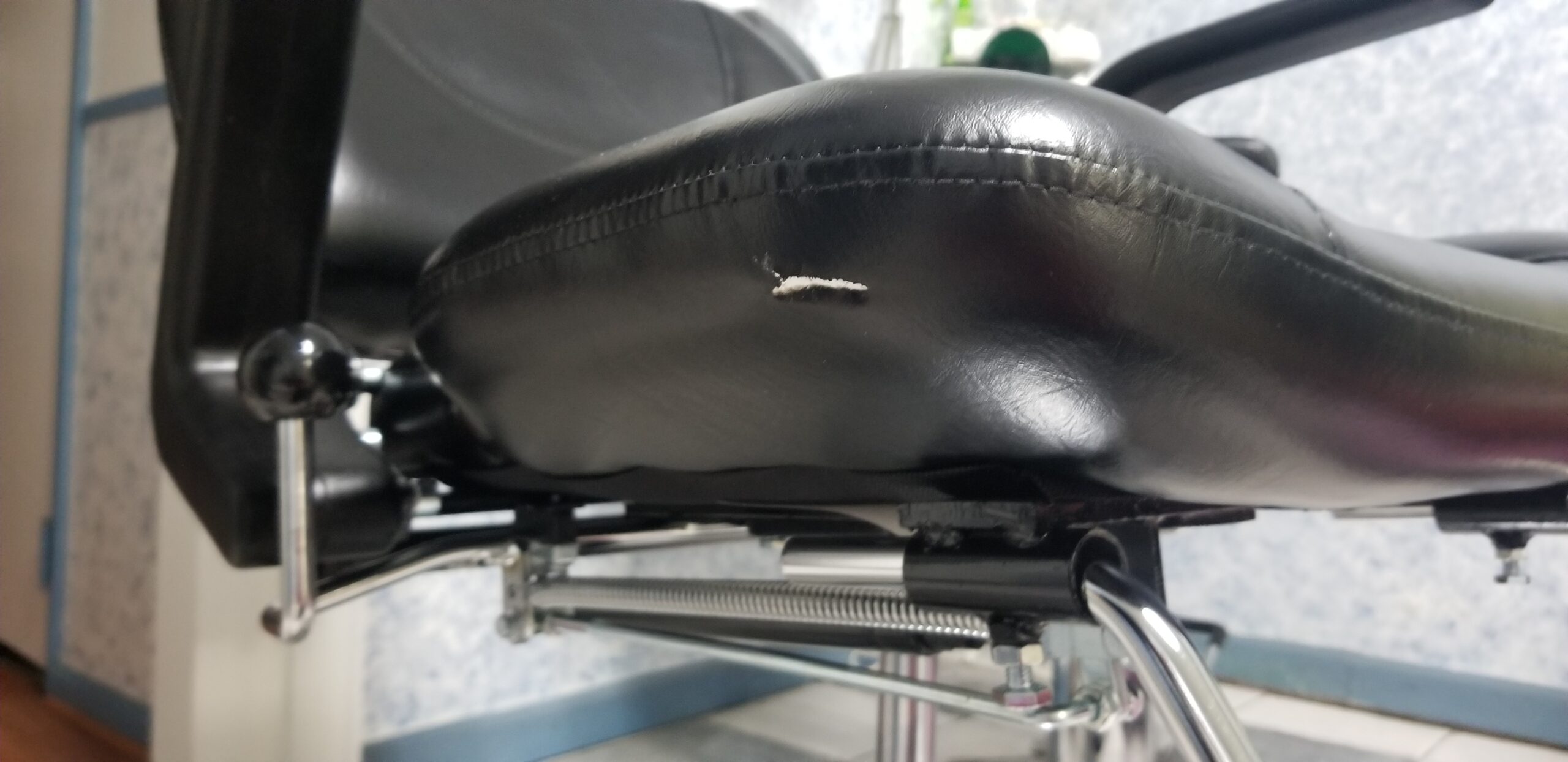 Buy-Rite Sue Reclining Styling Chair - All-Purpose Hydraulic Salon Chair for Hair Stylists & Barbers, Adjustable Headrest, 150° Recline, Heavy-Duty Chrome Base, SY-6769AP customer photo 1