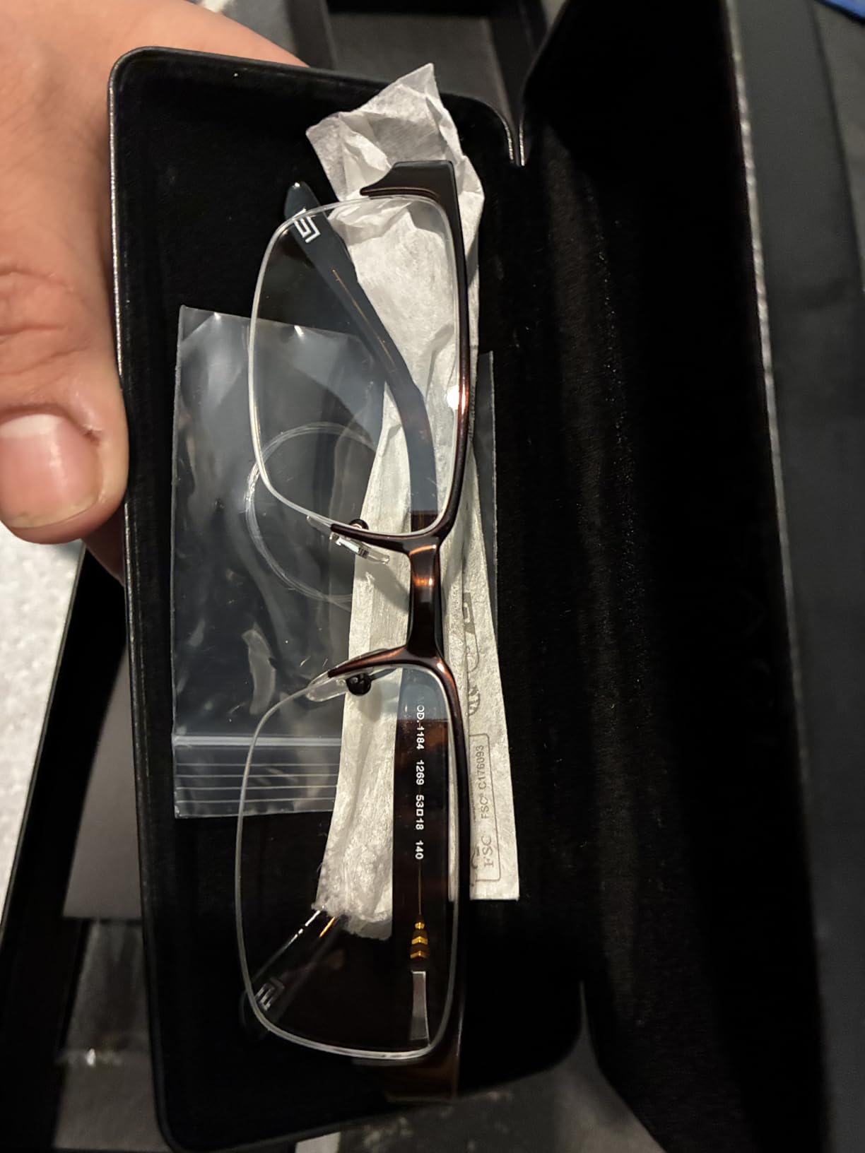 Versace VE 1184 1269 Brushed Brown Metal Rectangle Eyeglasses 53mm customer photo 1