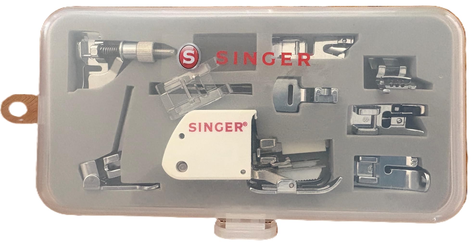 SINGER 9 Presser Feet Sewing Machine Accessory Kit | Suitable for Low-Shank Household Multi-Function Sewing Machines with Twin Needle | Clear Durable Storage Case | Quilting, Mending, Embroidery customer photo 1