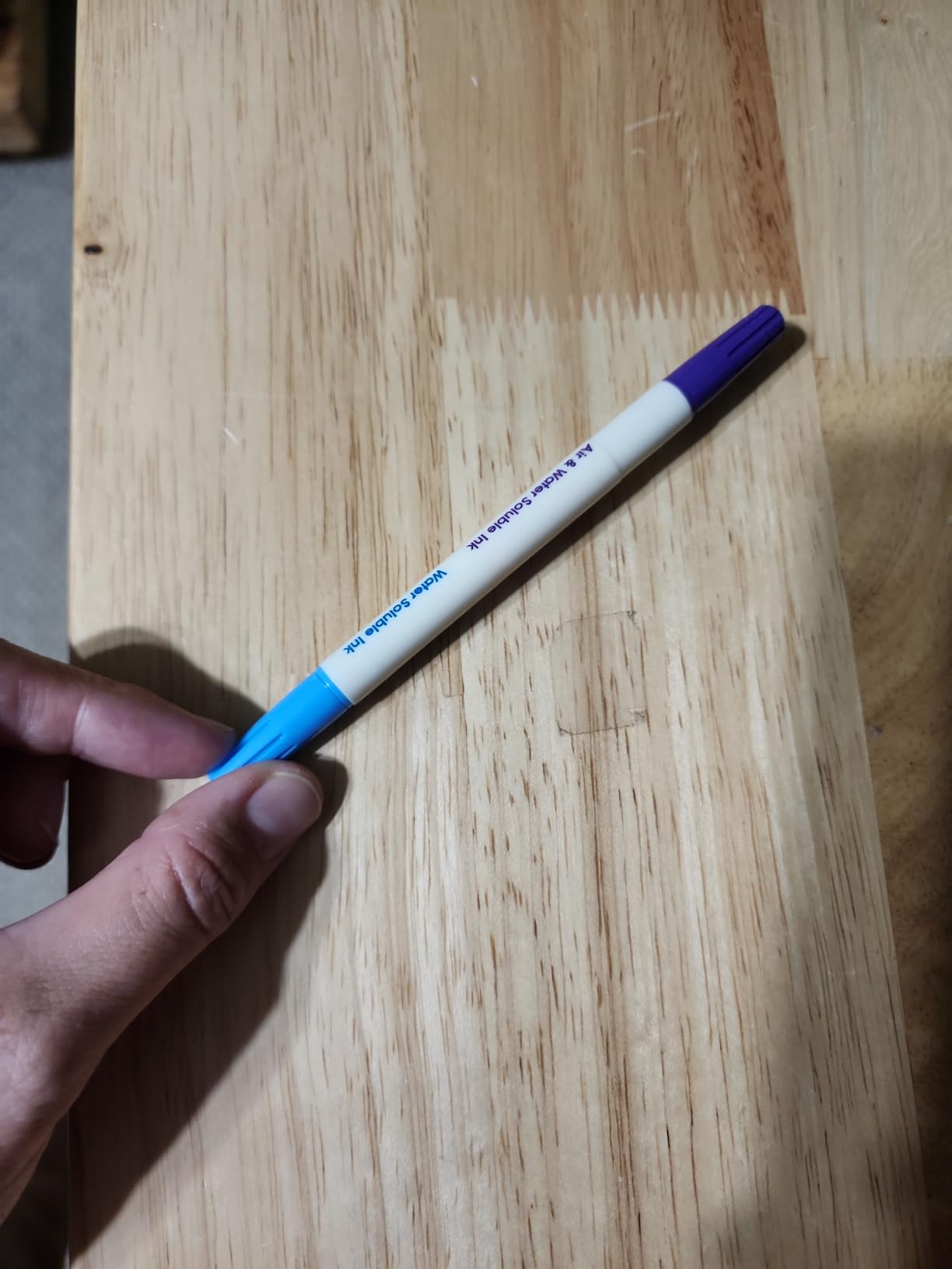 Dritz Dual Purpose Disappearing Ink & Mark-B-Gone, Marking Pen, Blue and Purple customer photo 2