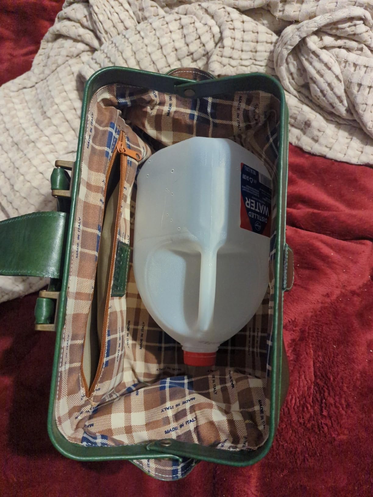 Floto Luggage Italian Ciabatta Doctor Handbag, Vecchio Brown, Small customer photo 2